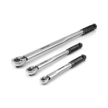 Tekton 1/4, 3/8, 1/2 Inch Drive Micrometer Torque Wrench Set (3-Piece) TRQ99901